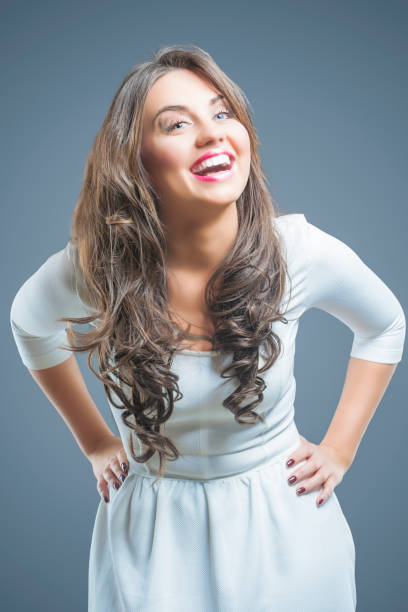 istock Young Sensual Brunette Woman with Positive Expression. 838454008