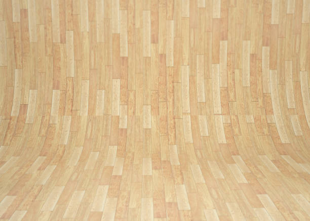 istock Curved wooden room 838466322