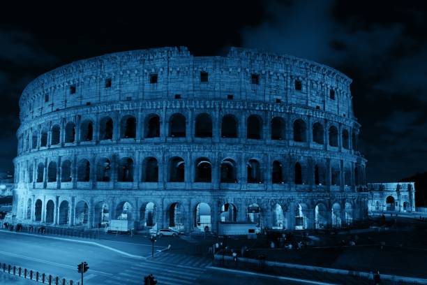 istock Colosseum in Rome at night 838466880