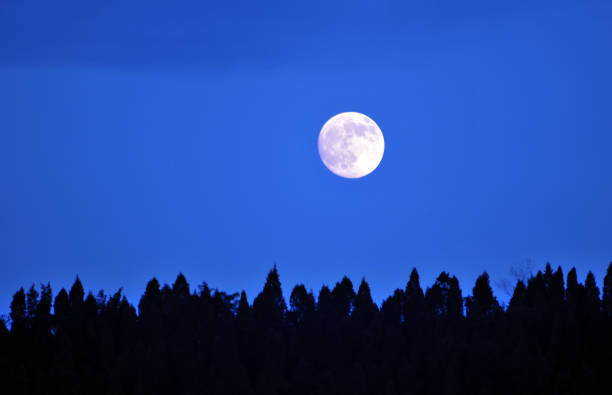 istock White last quarter moon in black sky 838472834