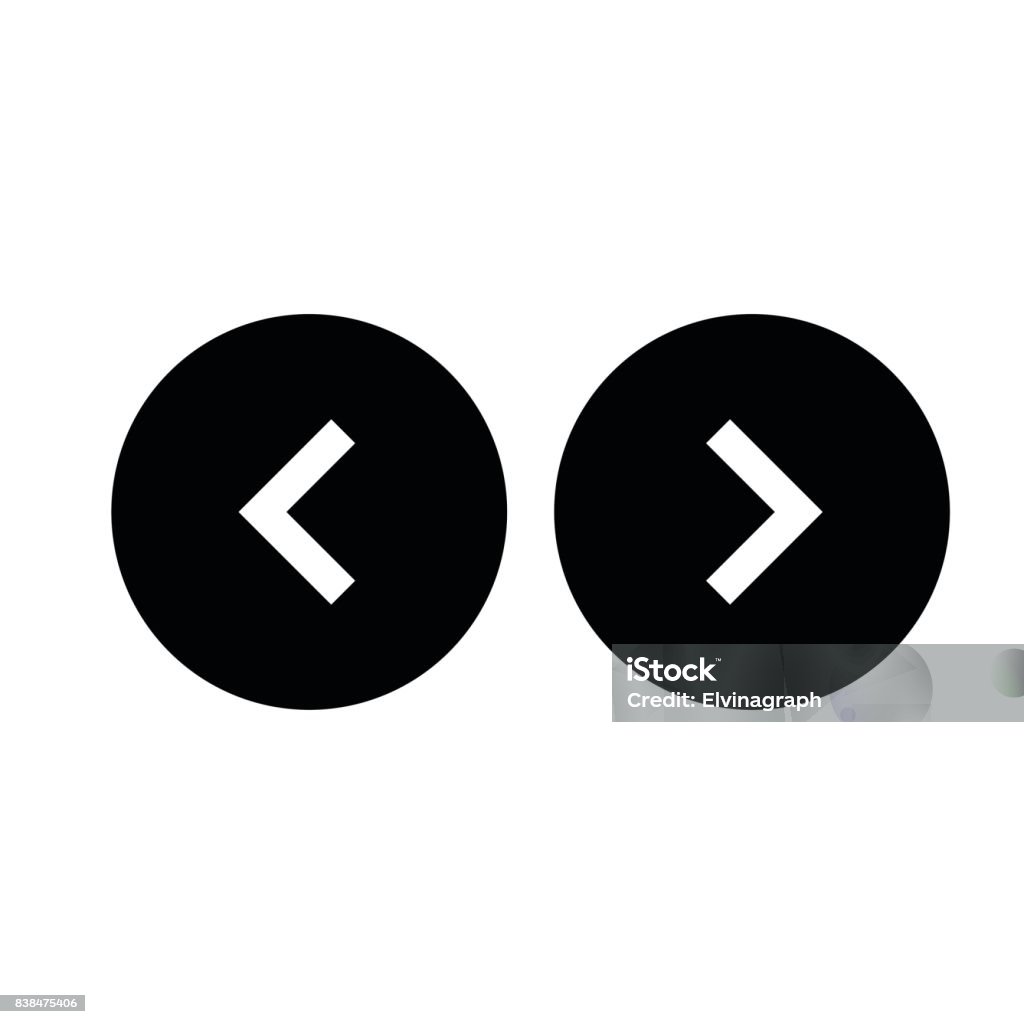 Left Right Button Vector Stock Illustration - Download Image Now ...