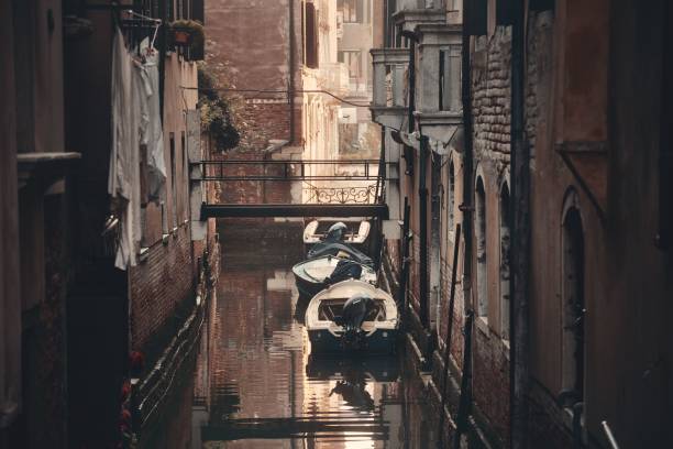 istock Venice boat alley 838480630
