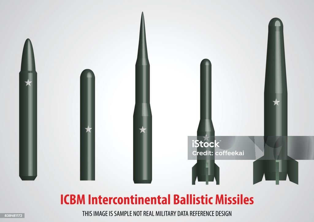 Intercontinental Ballistic Missile 3d Vector Illustration Sample Design ...