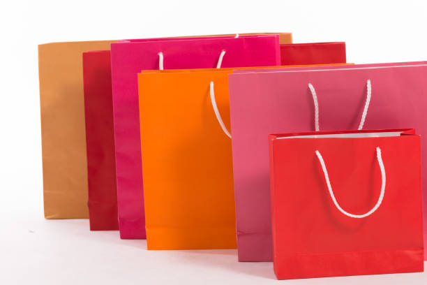 istock Shopping bags isolated on white background 838484538