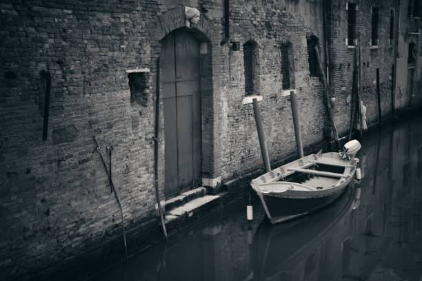 istock Venice boat alley 838484560
