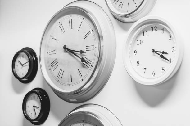 istock many clock modern vintage style on the wall 838484852