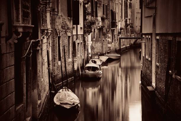 istock Venice boat alley 838486412