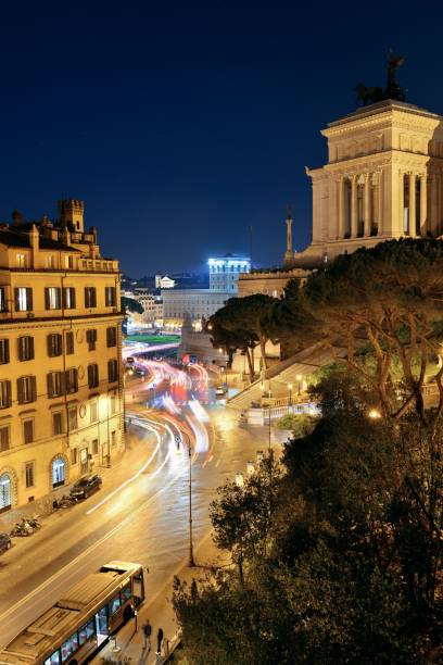 istock Rome Street View at night 838487638