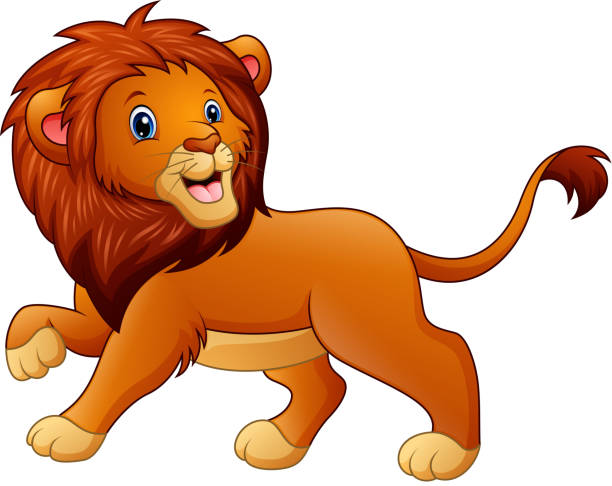 ilustrações de stock, clip art, desenhos animados e ícones de cute lion cartoon - 3504