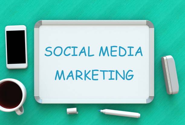 istock SOCIAL MEDIA MARKETING, message on whiteboard, smart phone and coffee on table, 3D rendering 838491220