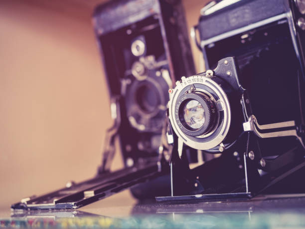 istock Vintage Cameras Old antique collection 838492348