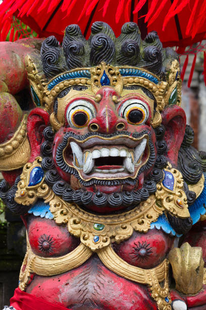 istock Balinese God statue in Central Bali temple. Indonesia 838495874