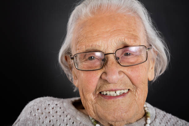 istock Smiling Senior Woman With Eyeglasses 838496310