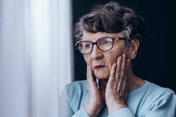 istock Sad woman in glasses 838502008