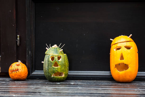 istock Halloween Pumpkins displayed outdoors 838504954