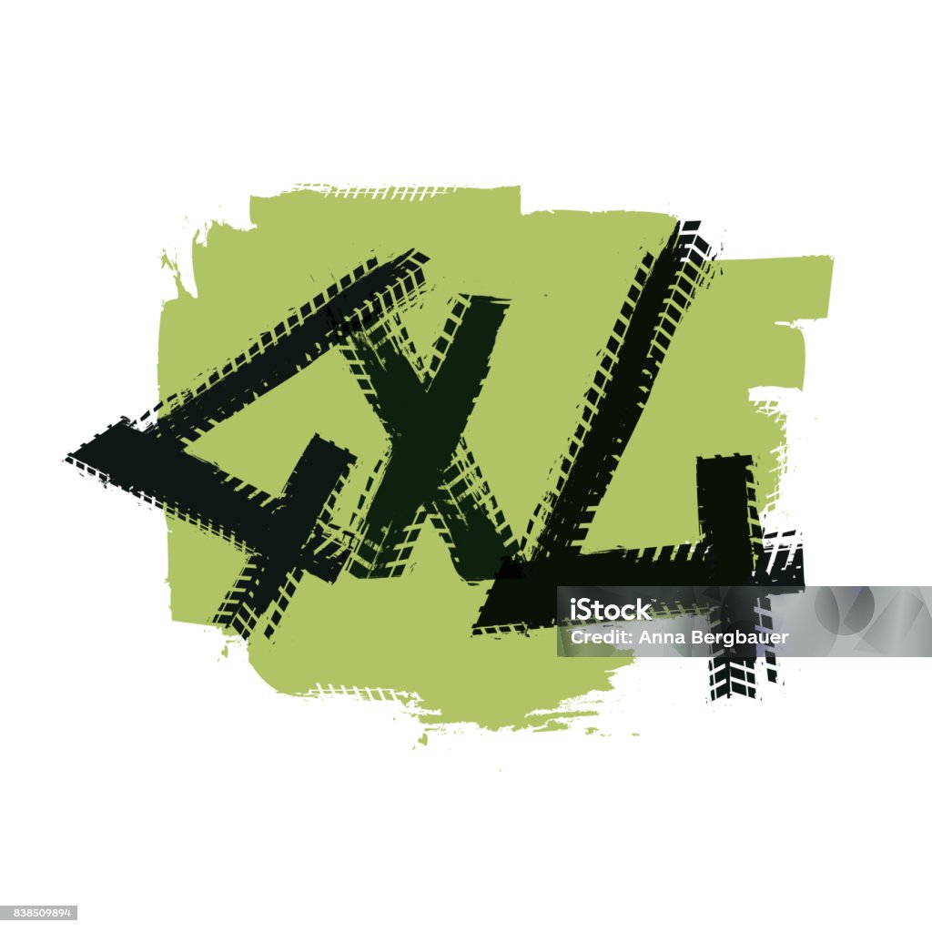 4x4 Script 4x4 Lettering Image Stock Illustration - Download Image Now - Art, Auto ...