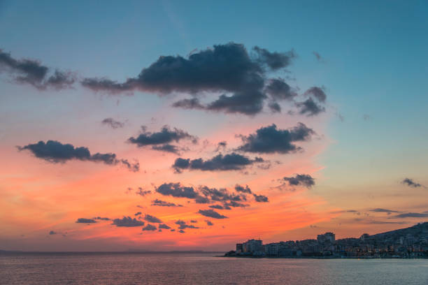 istock Sunset at Vlore, Albania 838516104