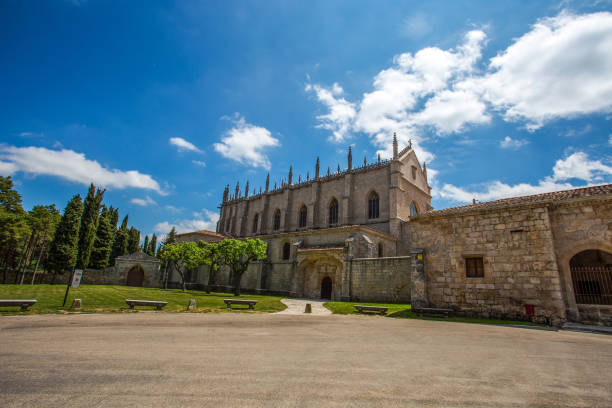 Cartuja de Miraflores, monastery in Burgos , Spain, Europe stock photo