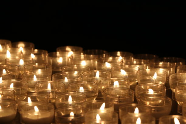 istock Candles lights. Church candles. 838519666