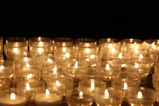 istock Candles lights. Church candles. 838519680