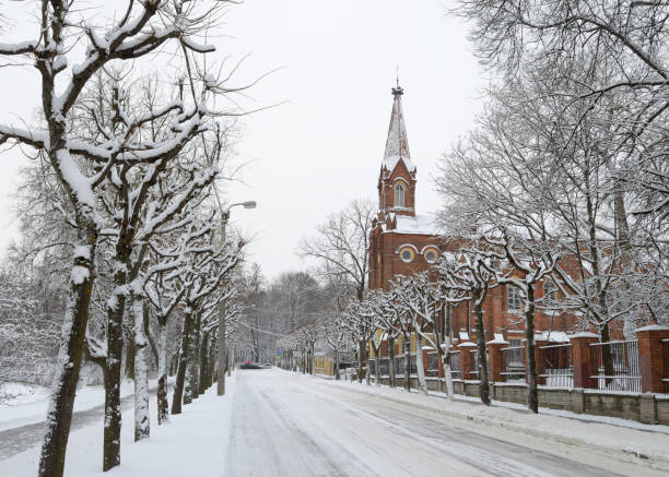istock Winter landscape in the city. 838521688