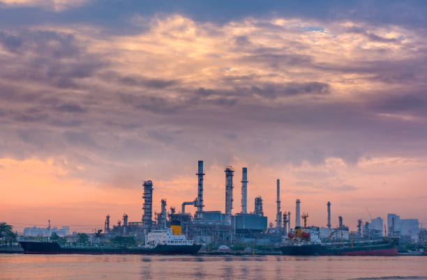 istock Oil and Gas refinery plant, Shipping loading dock 838526134