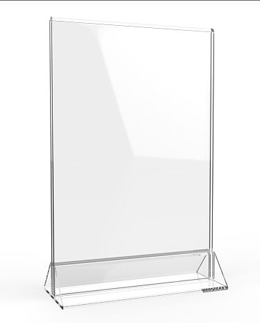 Habladores de mesa de plástico y acrílico tapa de tabla del menú vertical promocional tienda Regístrate titular 11 x 8 tabla menú tarjeta display stand marco para mofa y plantilla de diseño. photo