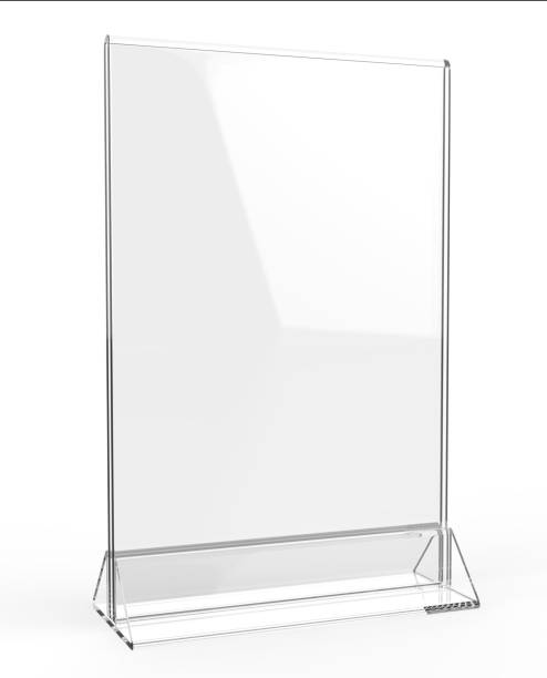 habladores de mesa de plástico y acrílico tapa de tabla del menú vertical promocional tienda regístrate titular 11 x 8 tabla menú tarjeta display stand marco para mofa y plantilla de diseño. - acrylic fotografías e imágenes de stock