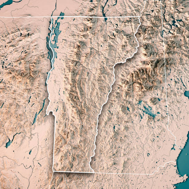 istock Vermont State USA 3D Render Topographic Map Neutral 838537114