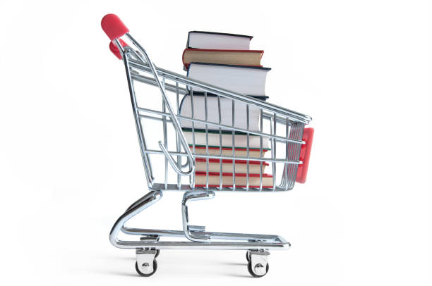 istock Shopping cart with books 838546090