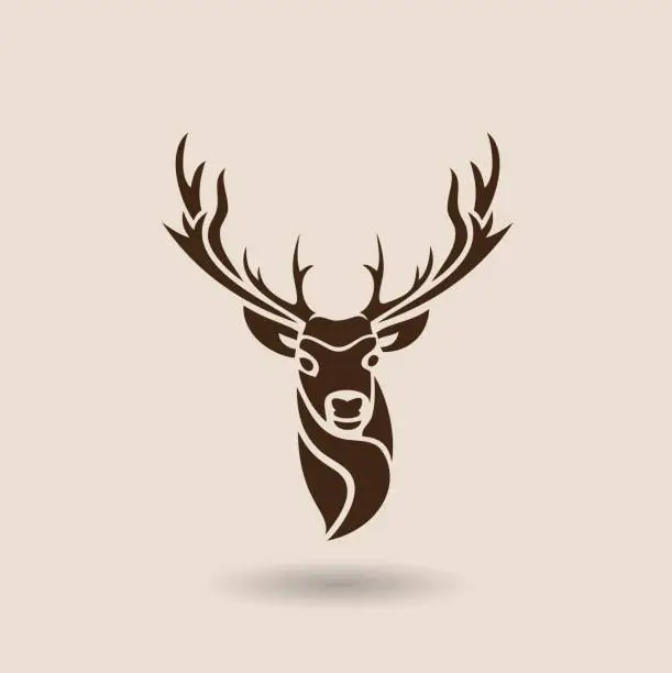 Vector illustration of Deer Head