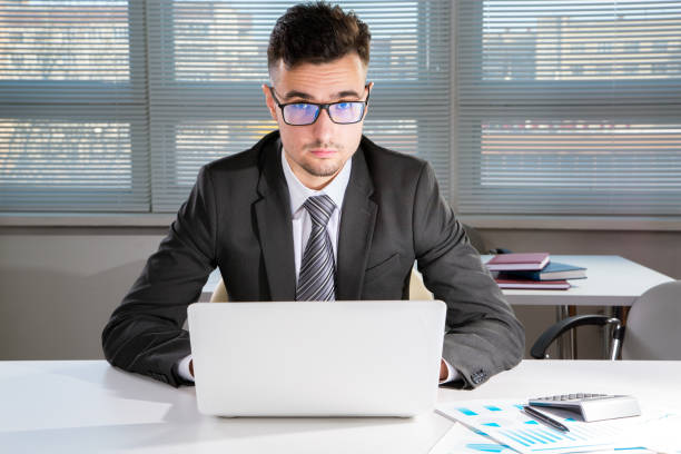 istock Businessman working in an office 838558508