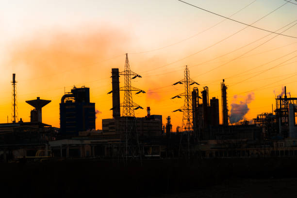 istock Pollution air from chemical factory 838563358