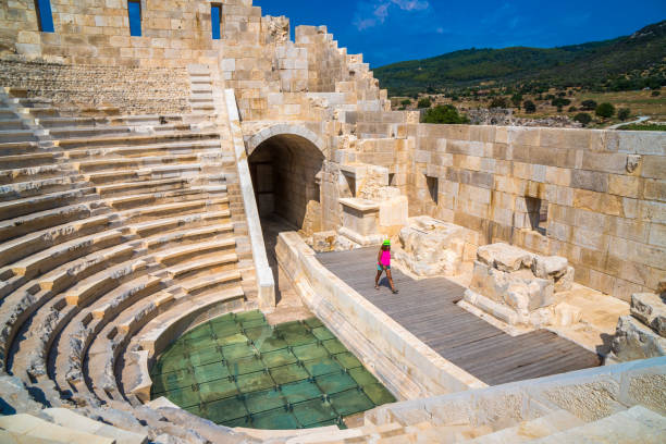 파 타 라 관광 이기도합니다. 고 대 도시 파 타 라입니다. - turkey tourist ephesus roman 뉴스 사진 이미지