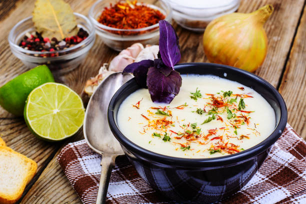 istock Spicy vegetarian vegetable puree soup 838569618