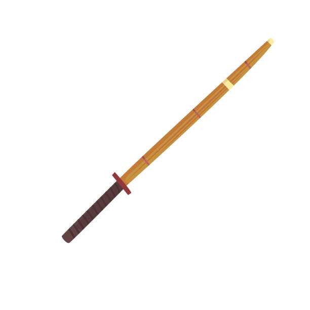istock Shinai, bamboo sword, kendo equipment cartoon vector Illustration 838575794