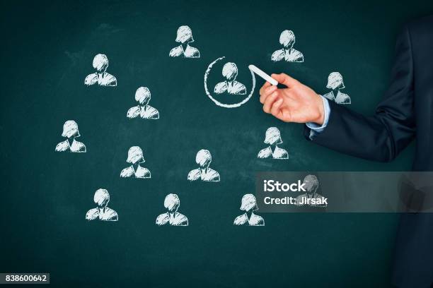 Human Resources Marekting Segmentation And Personalization Concept Stock Photo - Download Image Now