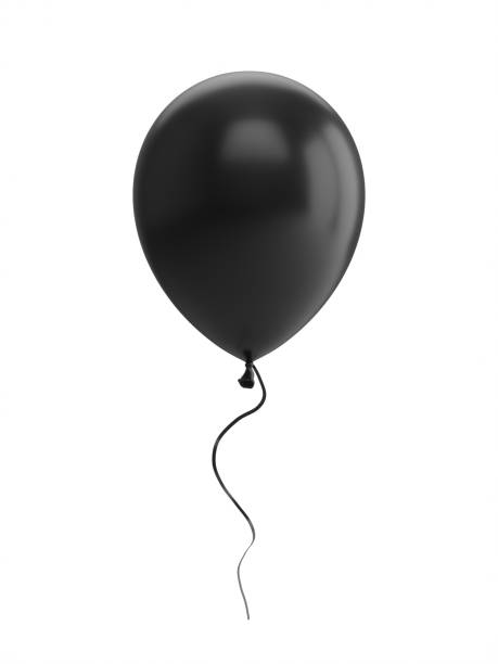 istock 3D Rendering black Balloon Isolated on white Background 838723278