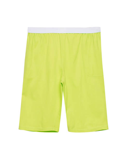 istock Yellow boxer shorts isolated on white 838726376