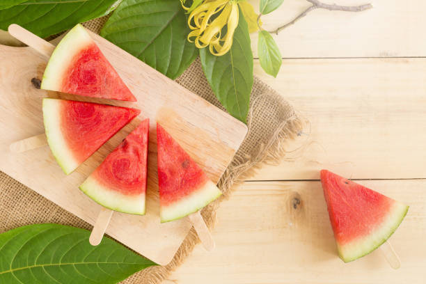 istock watermelon slices close-up on a brown wooden table 838737260