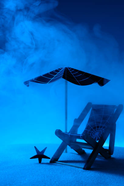 Lounge on beach in Halloween