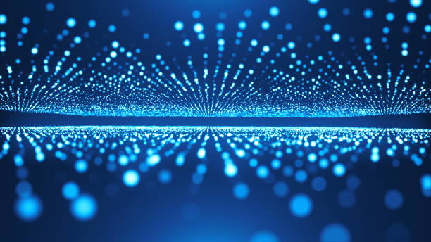 istock Abstract background with animation of flying flicker particles. Magic backdrop 838754710