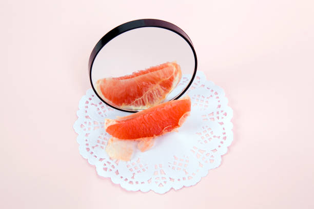 lustro grejpfrutowe - doily freshness raw sweet food zdjęcia i obrazy z banku zdjęć