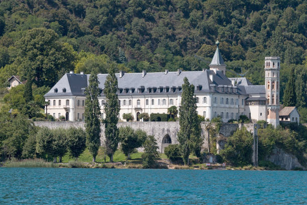 istock Hautecombe Abbey from Lac du Bourget 838767518