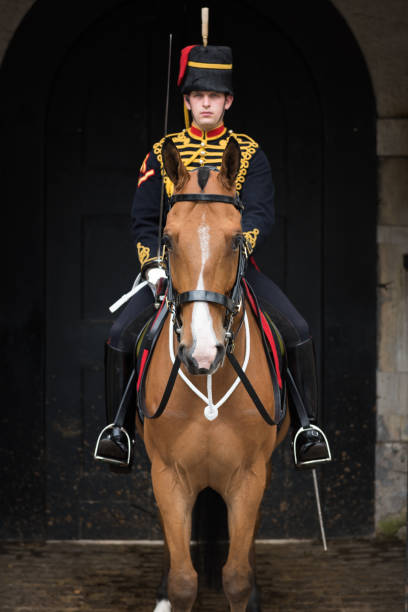 queens surveillée - household cavalry photos et images de collection