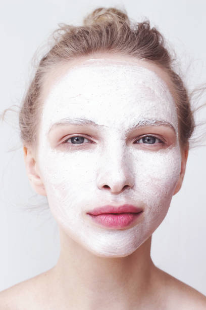 istock Girl with beauty mask on her face. 838793958