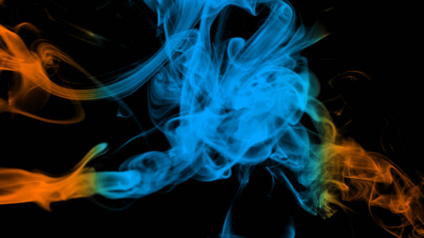 istock Colorful smoke on black background 838794116