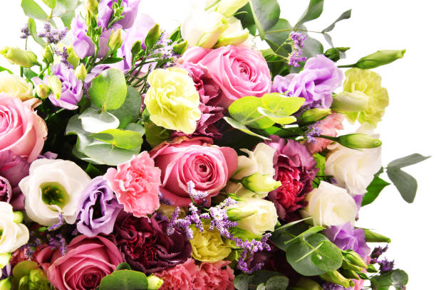 istock Composition with bouquet of flowers 838794430