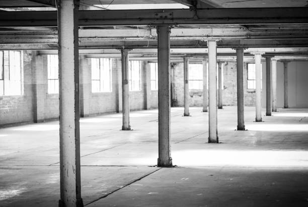 istock Empty warehouse office or commercial area, industrial background 838794504