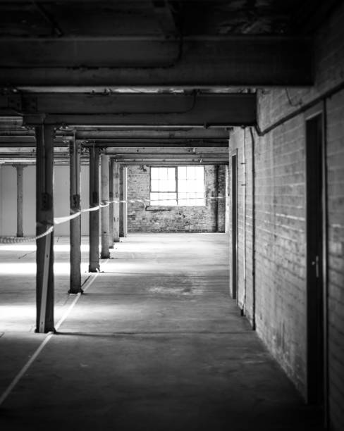 istock Empty warehouse office or commercial area, industrial background 838794624
